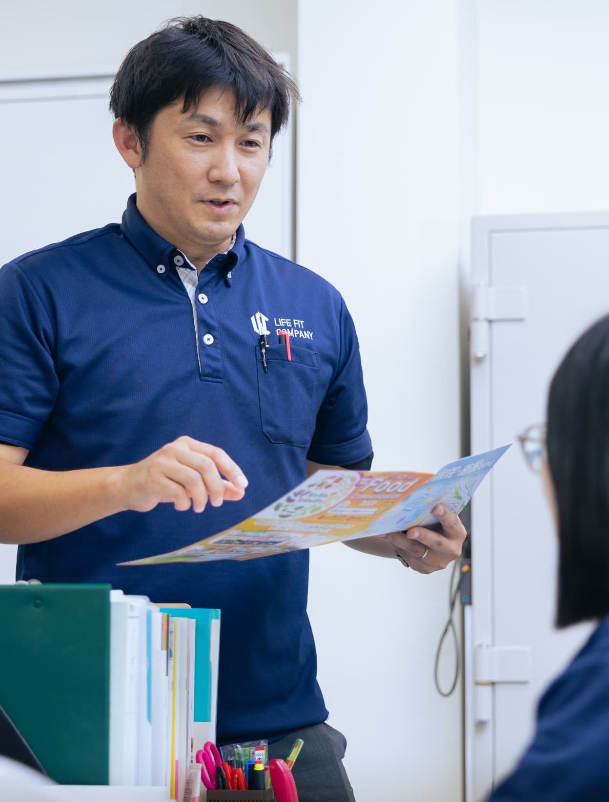 会話をする様子